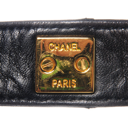 Chanel Lambskin Quilted Flap Shoulder Bag Black 7 of 9