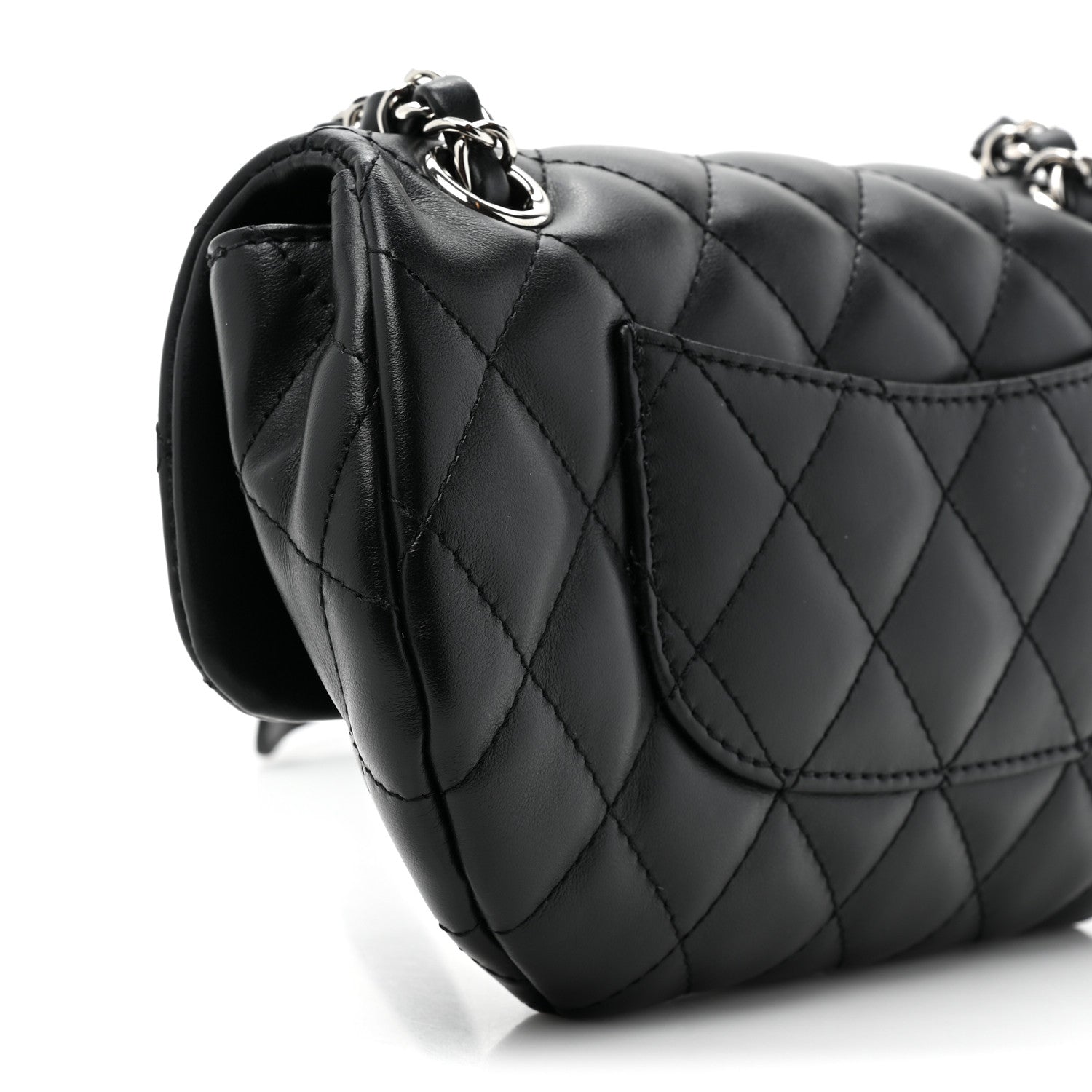 Chanel Calfskin Quilted CC Uniform Flap Belt Bag Black 11 of 11