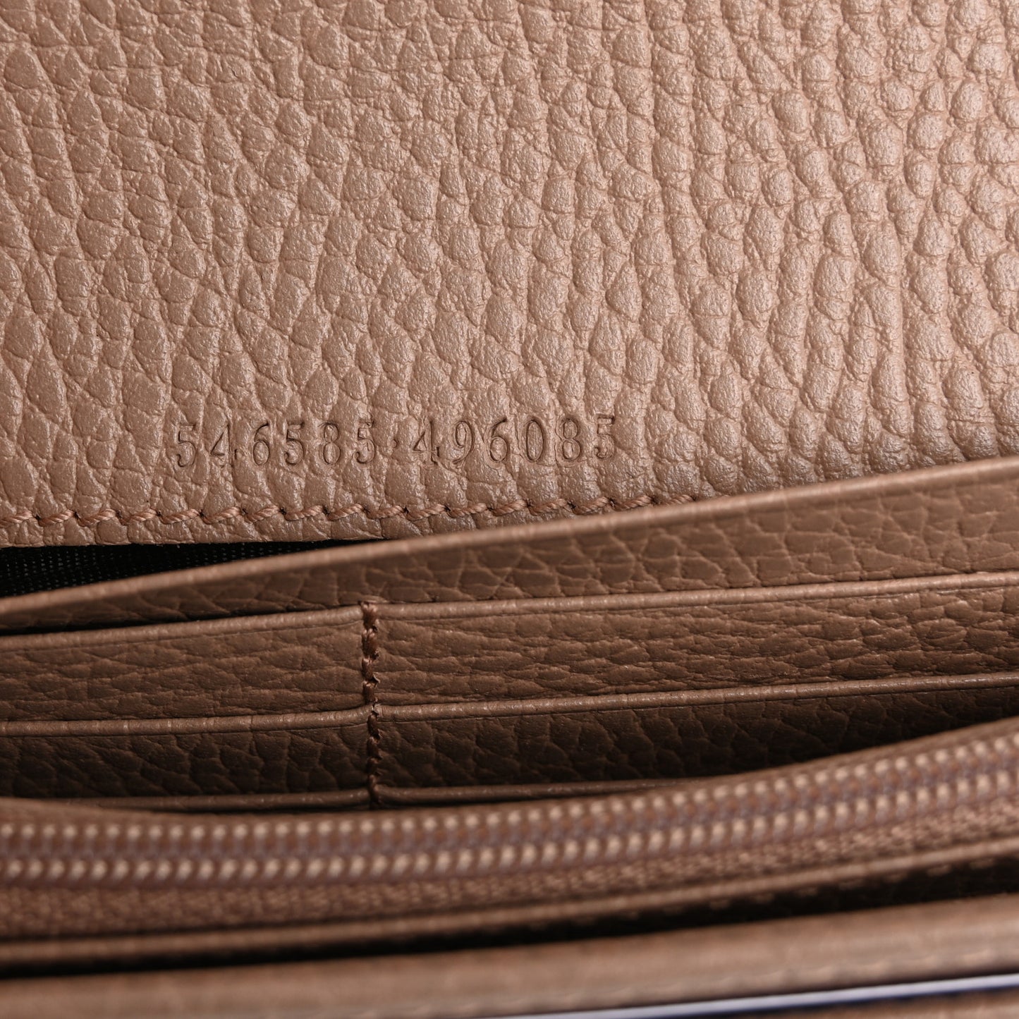 Dollar Calfskin Petite GG Marmont Wallet Chain Bag Porcelain Rose