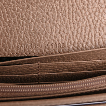 Gucci Dollar Calfskin Petite GG Marmont Wallet Chain Bag Porcelain Rose 6 of 10