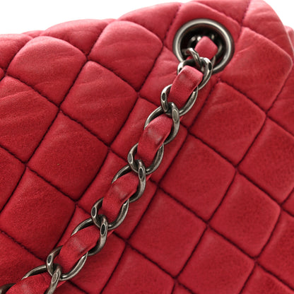 Chanel Iridescent Calfskin Small New Bubble Quilt Flap Fuchsia 12 of 16