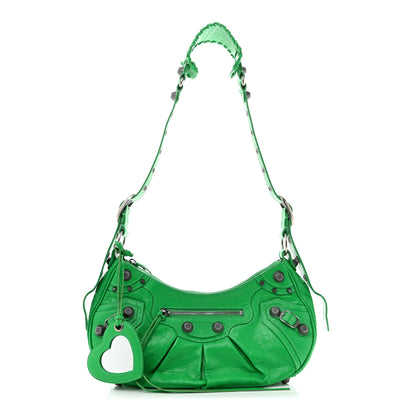Balenciaga Agneau Arena Small Le Cagole Shoulder Bag Vivid Green 3 of 14