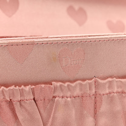 Christian Dior Satin Patent Heart D Trick Clutch Pink Black 8 of 10