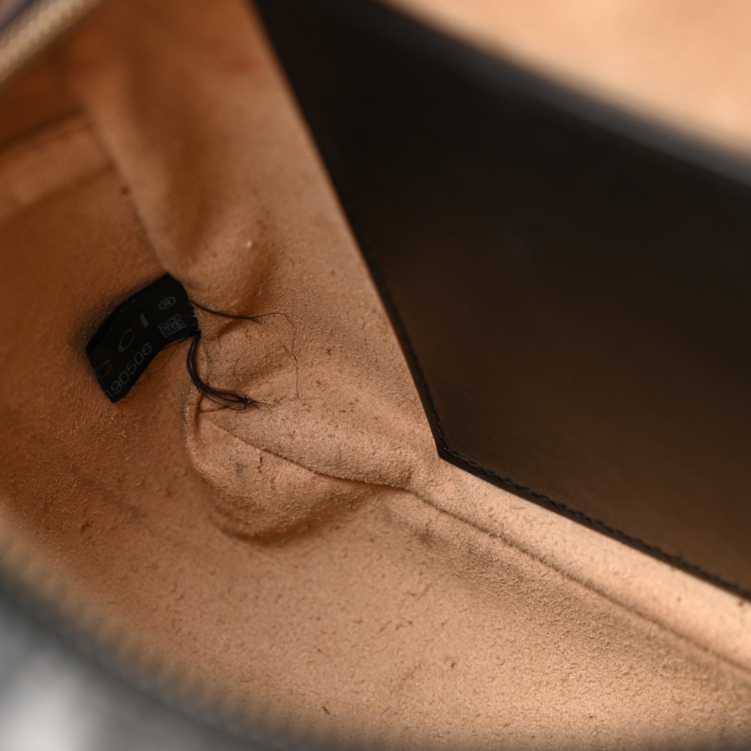 Gucci Calfskin Matelasse Small GG Marmont Chain Shoulder Bag Black 12 of 17