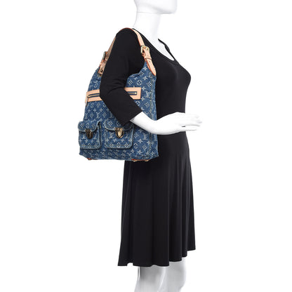 Louis Vuitton Denim Baggy GM Blue 2 of 15