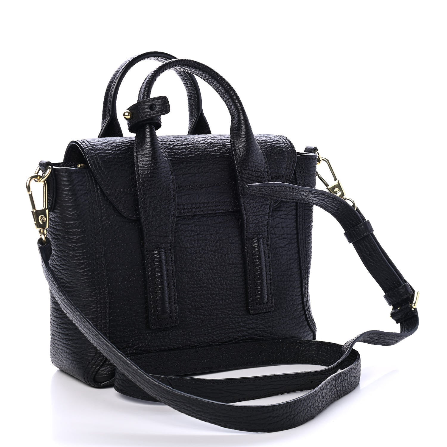3.1 Phillip Lim Textured Calfskin Mini Pashli Satchel Black 2 of 4