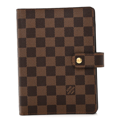 Louis Vuitton Damier Ebene Medium Ring Agenda Cover 1 of 8