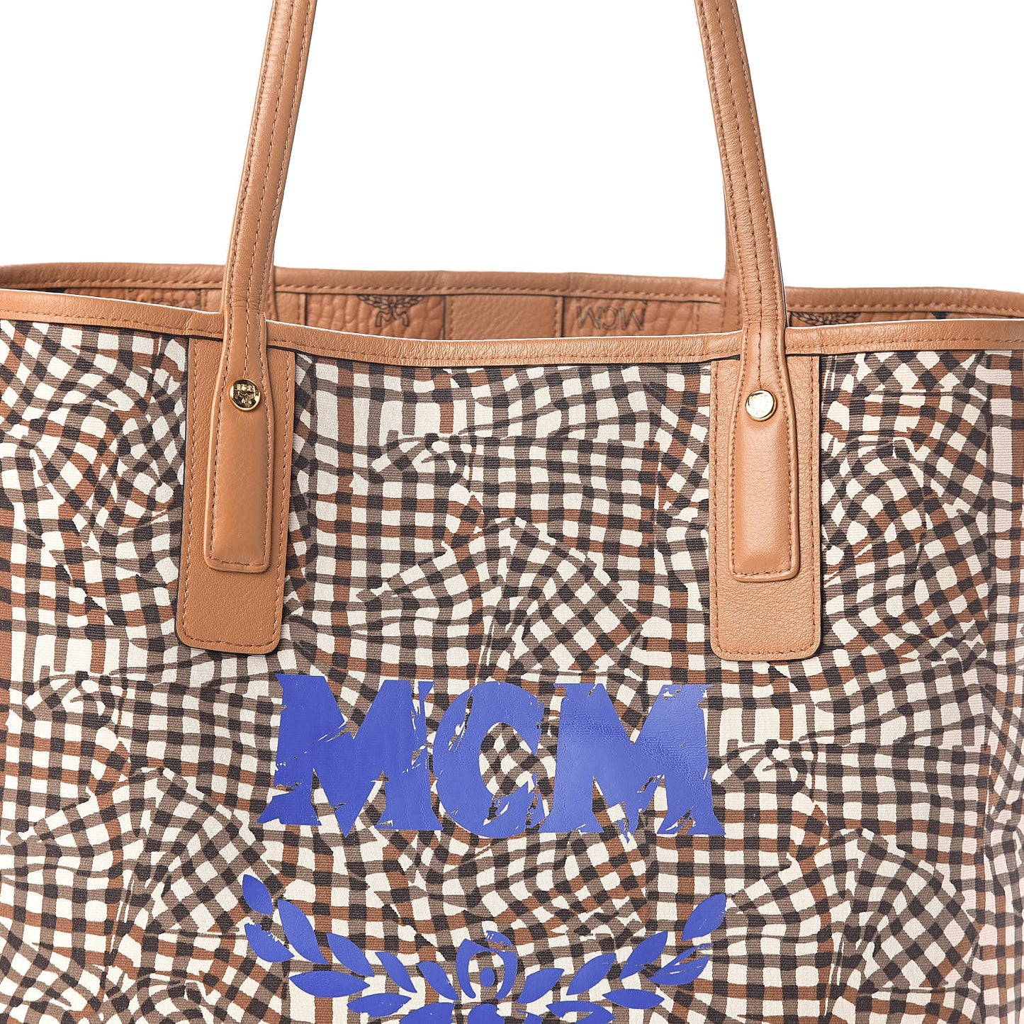 Visetos Medium Liz Reversible Shopper Tote Cognac