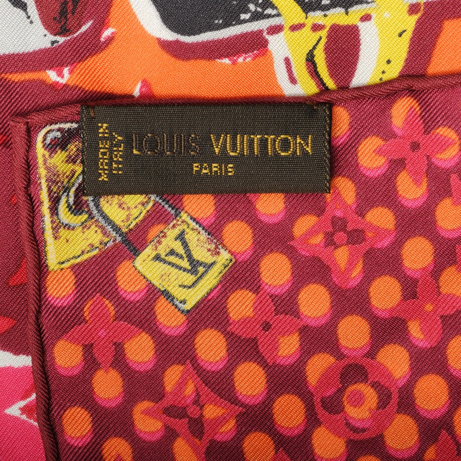 Louis Vuitton Silk Monogram Wallpaper Square Scarf 3 of 4