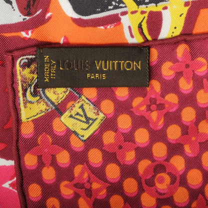 Louis Vuitton Silk Monogram Wallpaper Square Scarf 3 of 4