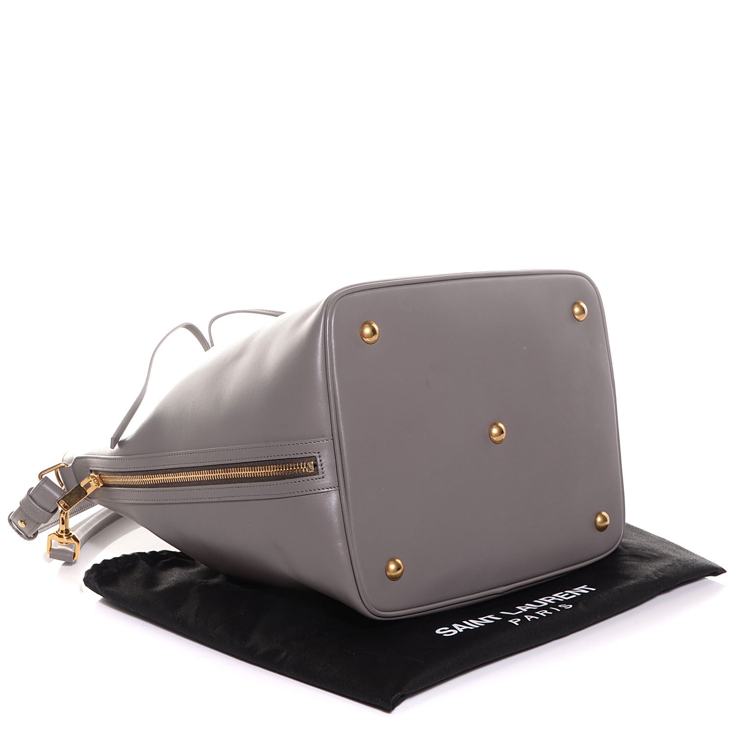 Saint Laurent Calfskin Medium Emmanuelle Bucket Bag Fog 4 of 8