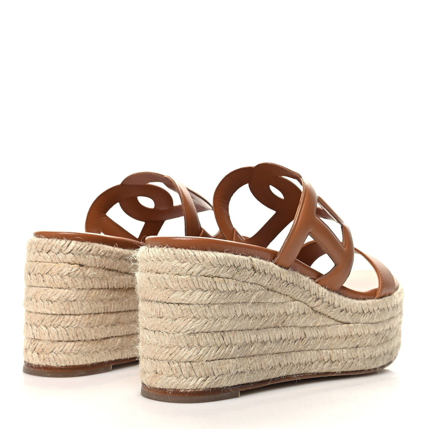Nappa Ithea Espadrille Wedge Sandals 39 Naturel