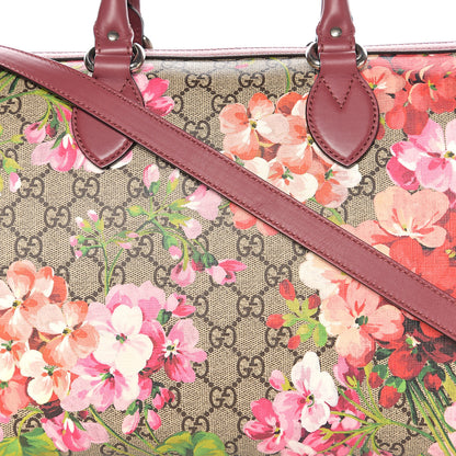 Gucci GG Supreme Monogram Blooms Medium Boston Beige Multicolor Dry Rose 12 of 12