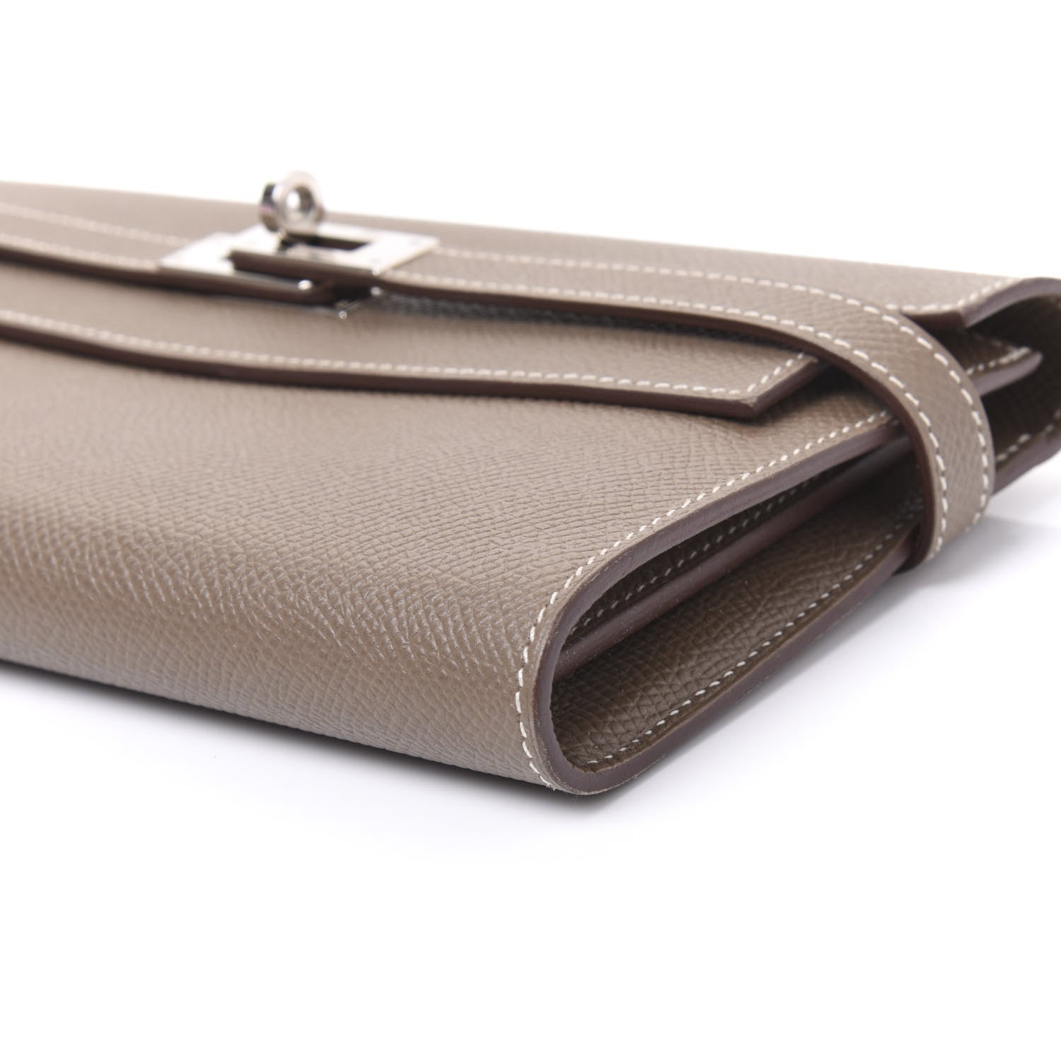 Hermes Epsom Kelly Longue Wallet Etoupe 6 of 10