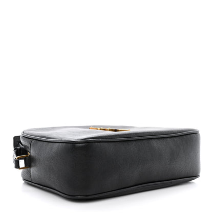 Saint Laurent Lambskin Monogram Small Lou Camera Bag Black 4 of 13