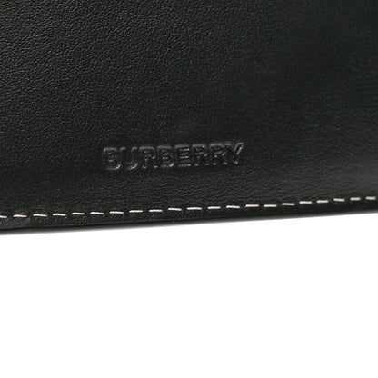 Burberry Charcoal Check Calfskin Bi-Fold Wallet Dark Birch Brown 6 of 7