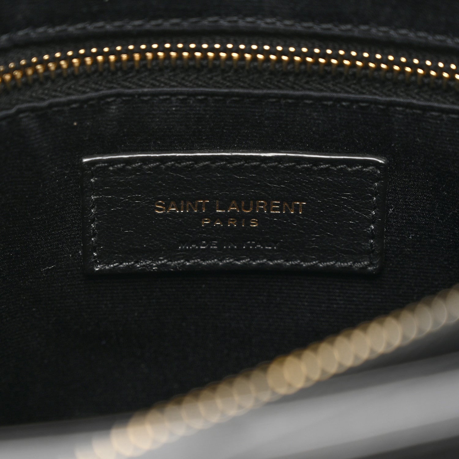 Saint Laurent Calfskin Y Quilted Monogram Medium Loulou Chain Satchel Black 7 of 11