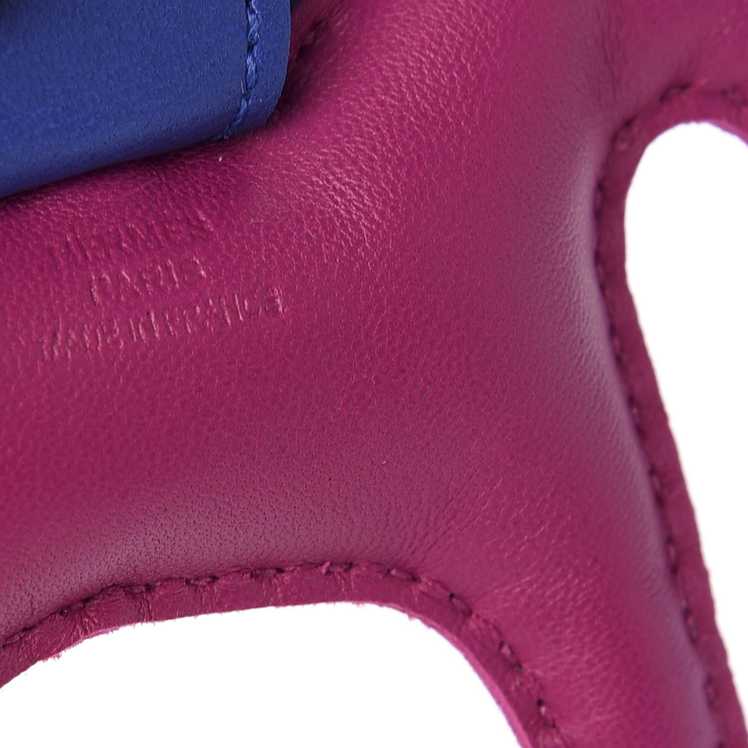 Hermes Milo Lambskin Grigri Rodeo Horse Bag Charm PM Rose Pourpre Bleu Electrique Malachite 3 of 3