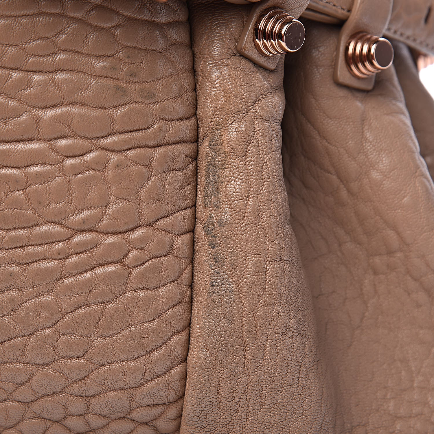 Alexander Wang Pebbled Lambskin Diego Bucket Bag Latte 12 of 17