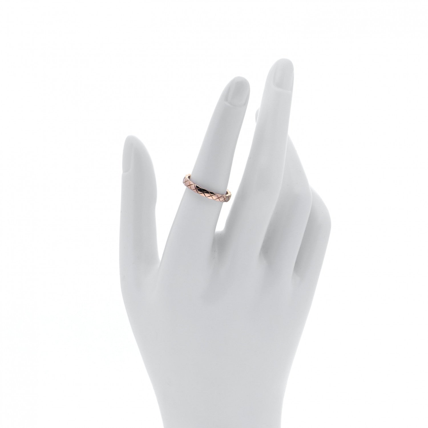Chanel 18K Beige Gold Mini Coco Crush Ring 54 7 2 of 5