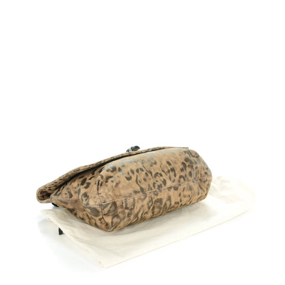 Lanvin Nubuck Leopard Print Medium Happy Shoulder Bag 4 of 6
