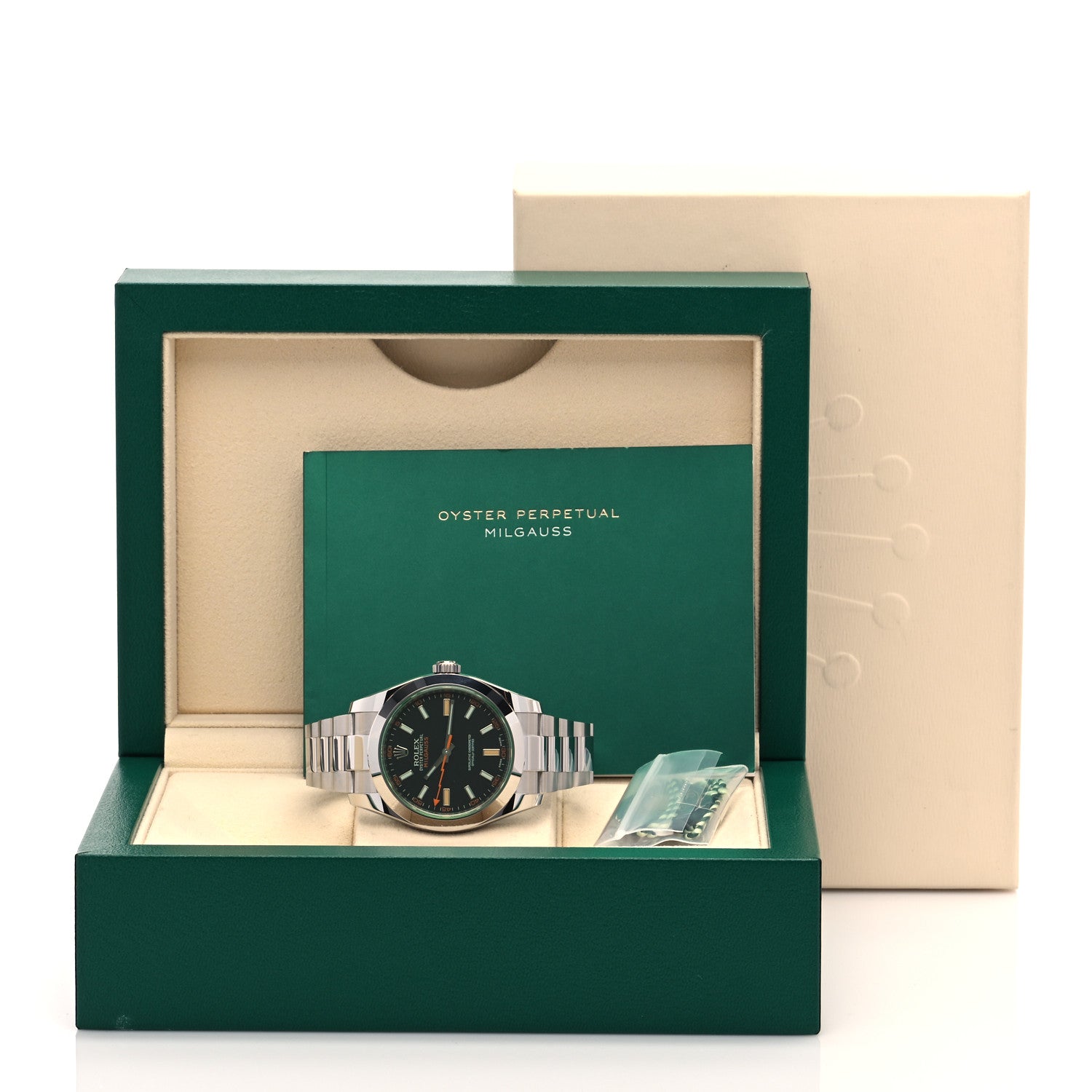 Rolex Stainless Steel 40mm Oyster Perpetual Milgauss Watch Black Dial 116400GV 5 of 5