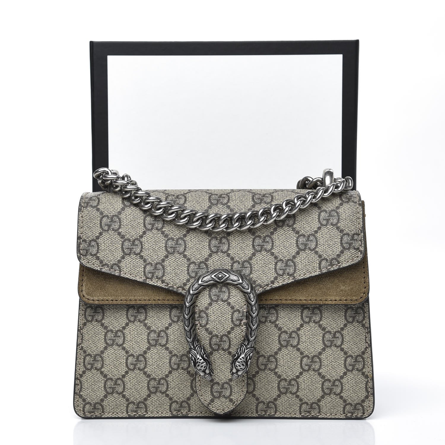 Gucci GG Supreme Monogram Mini Dionysus Shoulder Bag Taupe 13 of 13