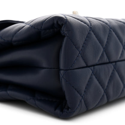 Chanel Lambskin Quilted By 4 Flap Navy 9 of 11