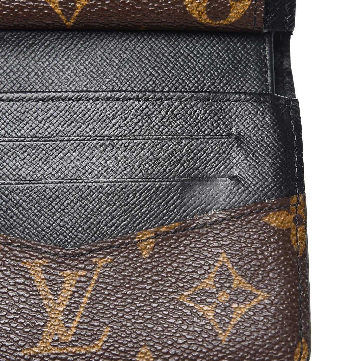 Louis Vuitton Monogram Macassar Compact Wallet 7 of 10