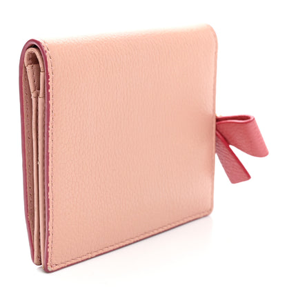 MCM Grained Calfskin Mina Mini Wallet Pink Blush 3 of 14