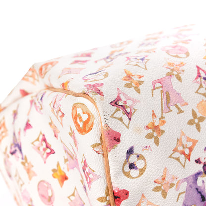 Louis Vuitton Watercolor Aquarelle Speedy 35 White 18 of 25