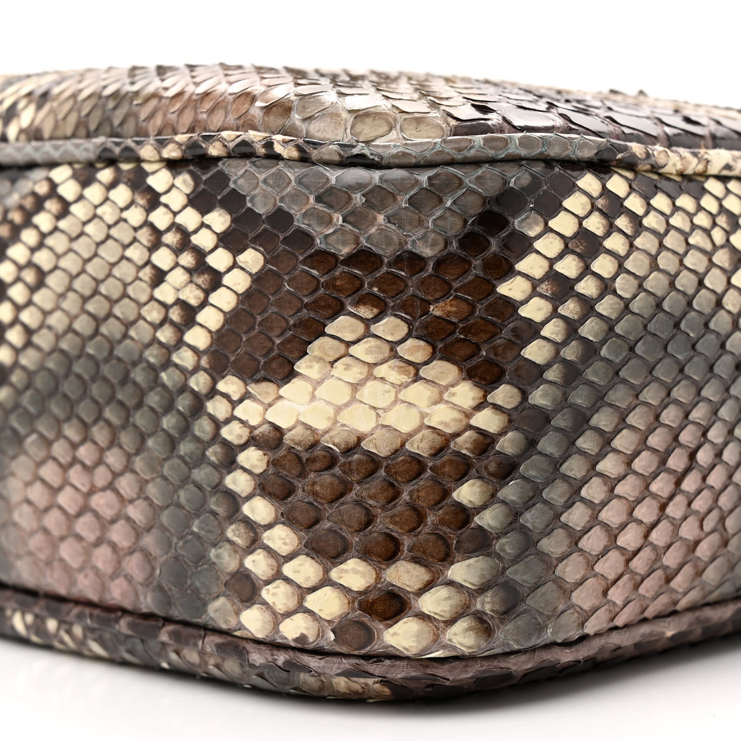 Gucci Snakeskin Small Soho Disco Bag Off White Nut Brown Beige 10 of 13