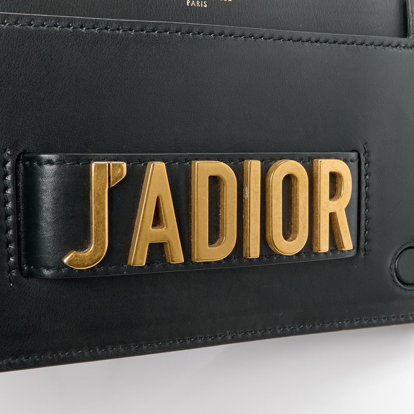 Calfskin J'Adior Chain Flap Bag Black