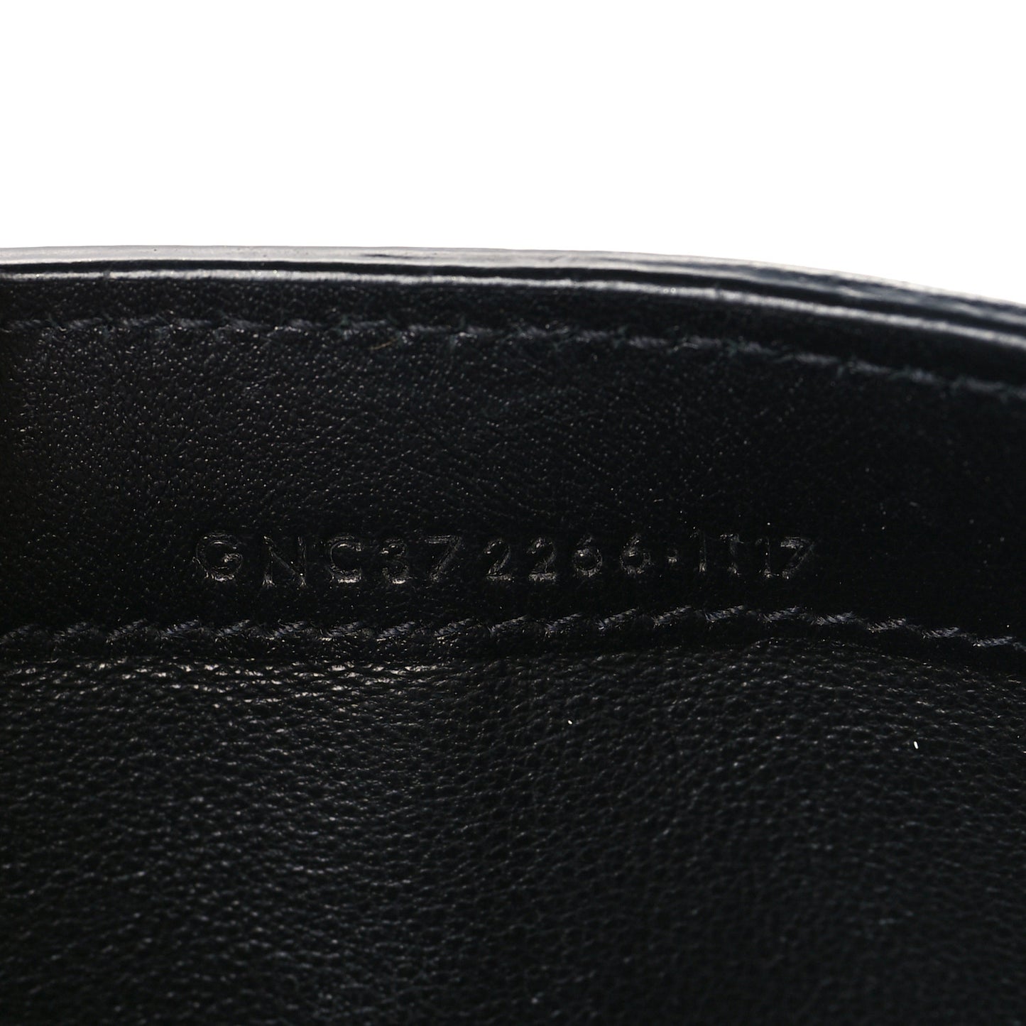 Calfskin Crocodile Embossed Monogram Flap Wallet Black