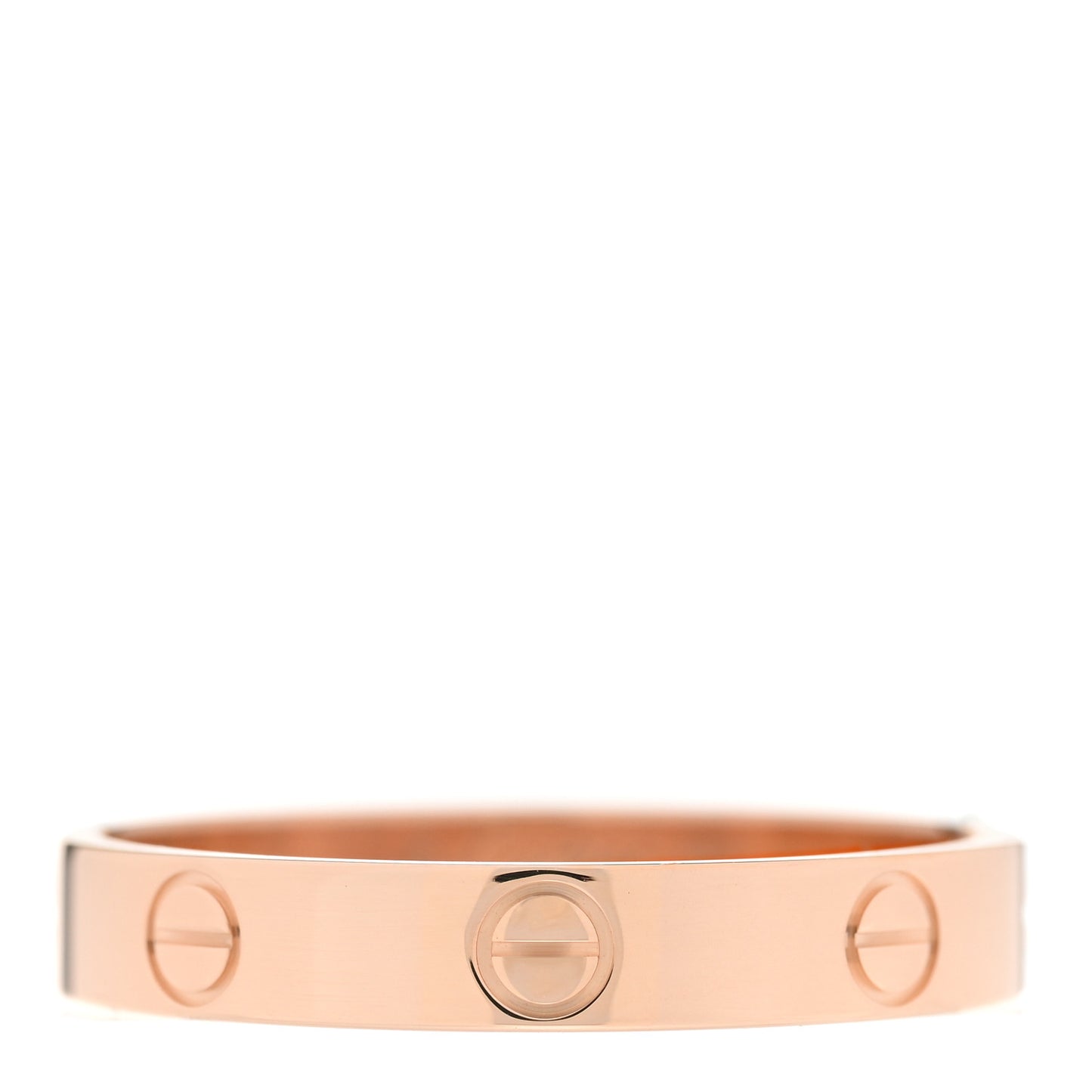 18K Pink Gold 3.5mm LOVE Wedding Band Ring 60 9