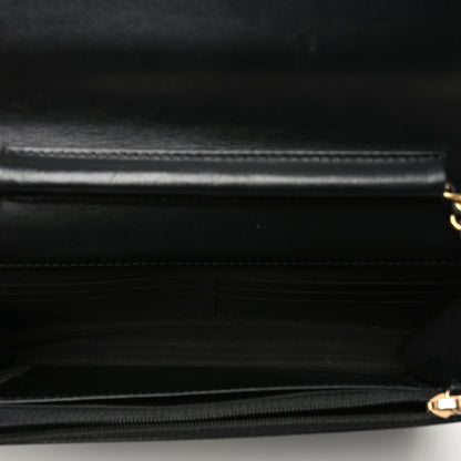 Chanel Caviar Chevron Quilted Boy Wallet On Chain WOC Black 4 of 7