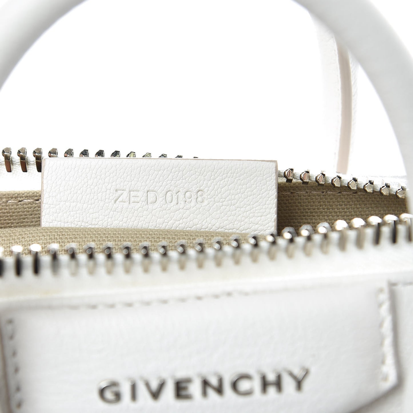 Sugar Goatskin Mini Antigona White