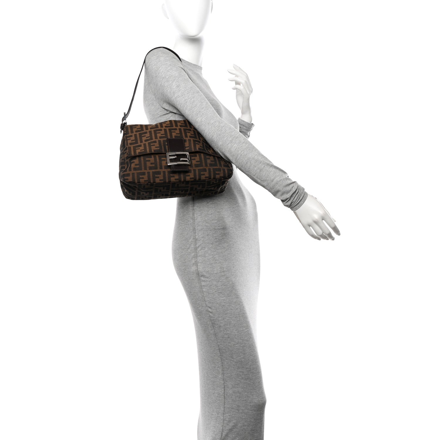 Fendi Zucca Mama Baguette Tobacco 2 of 10