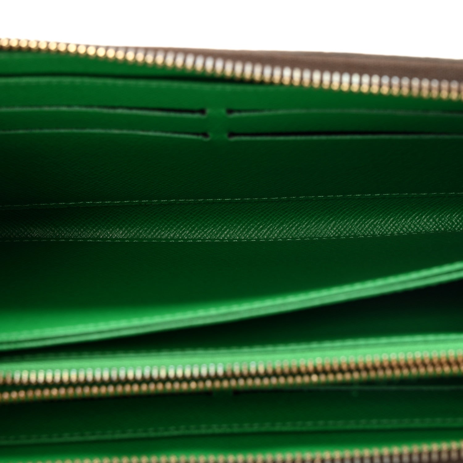 Louis Vuitton Monogram Kusama Pumpkin Dots Zippy Wallet Green
