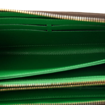 Louis Vuitton Monogram Kusama Pumpkin Dots Zippy Wallet Green 5 of 12
