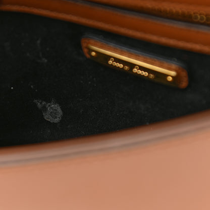 Miu Miu City Calf Lock Shoulder Bag Cognac 10 of 12
