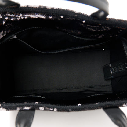 Marc Jacobs Sequin Small The Tote Bag Black 5 of 10