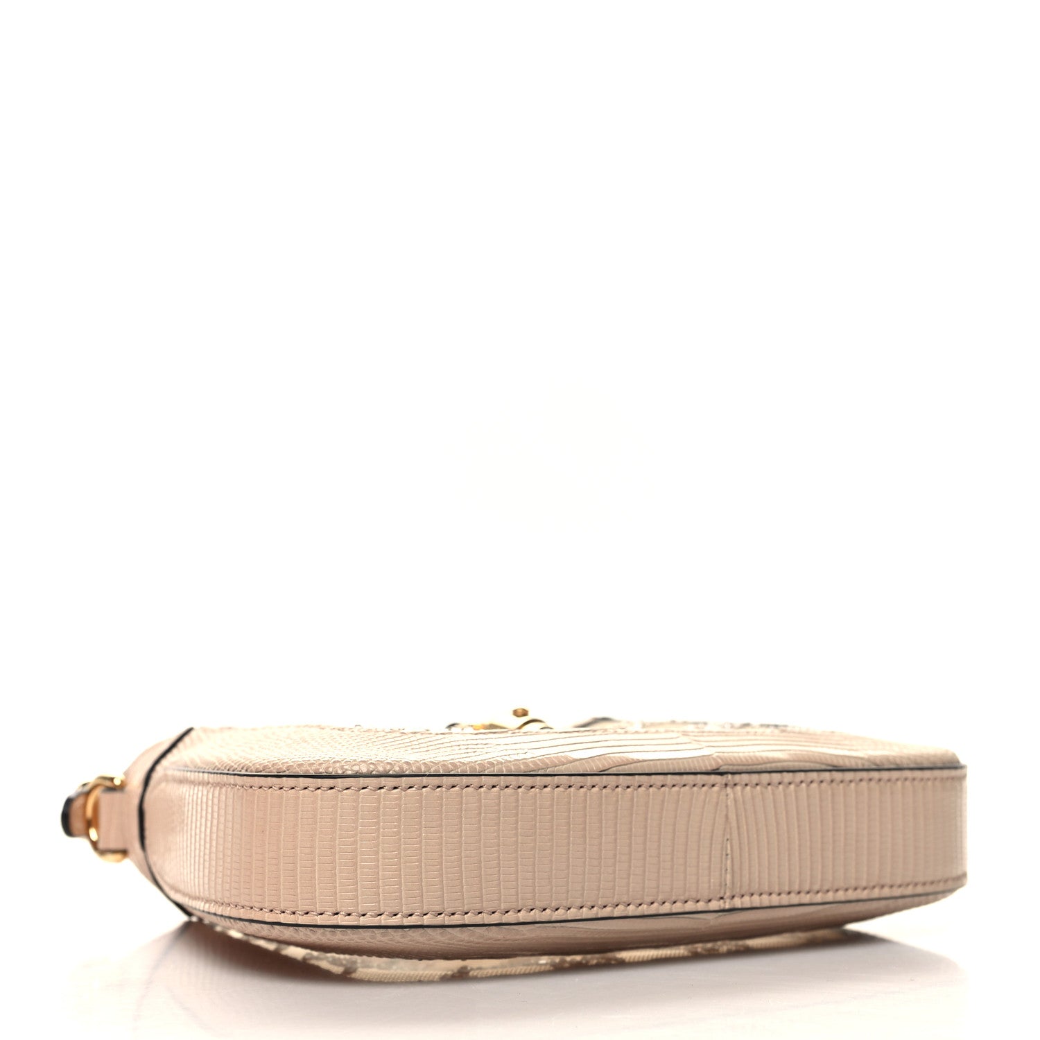 Gucci Lizard Mesh Crystal GG Monogram Mini Jackie 1961 Hobo Light Powder Skin Rose 4 of 11