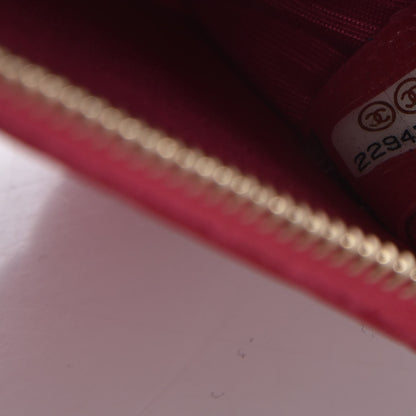 Chanel Caviar Camellia Embossed Key Holder Case Fuchsia 6 of 7