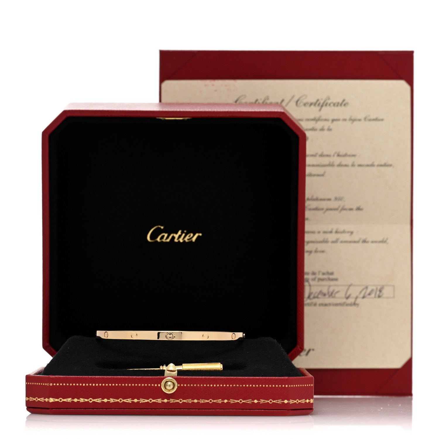 Cartier 18K Yellow Gold Small LOVE Bracelet 18 5 of 5