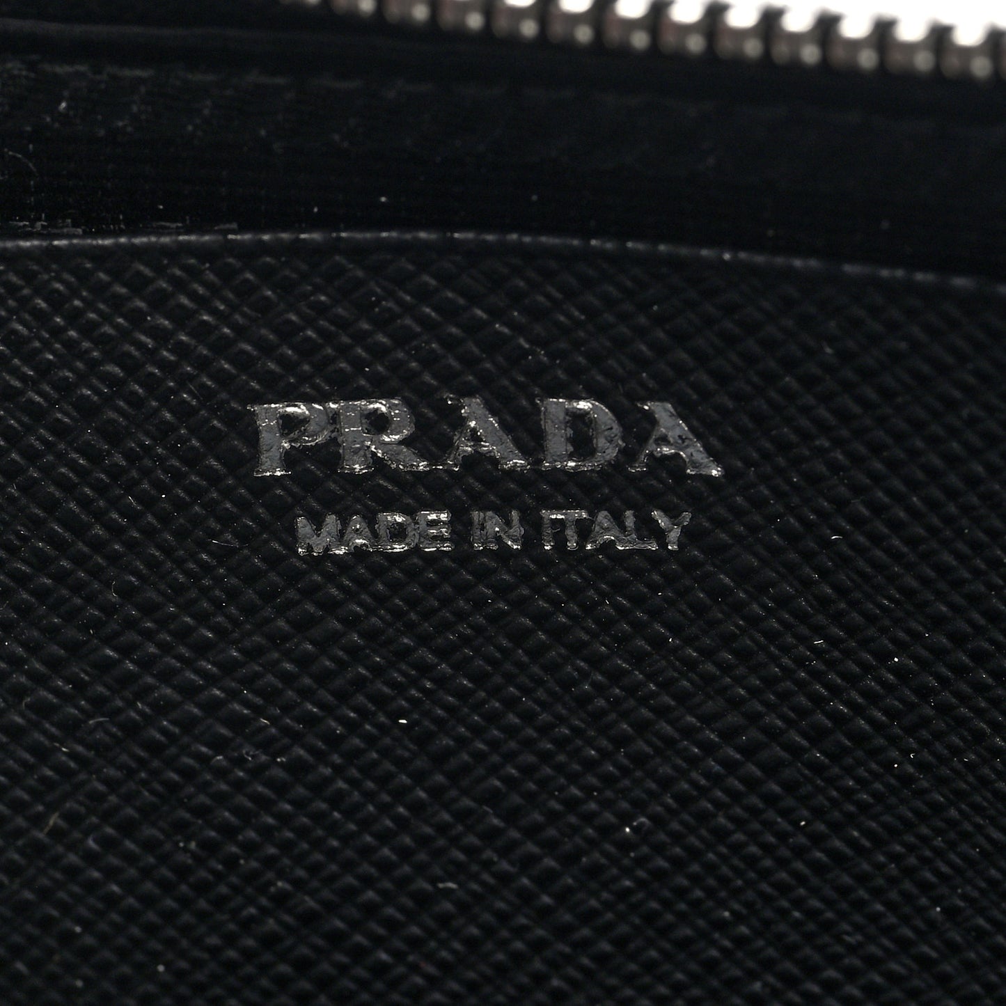 Saffiano Mini Triangle Crossbody Pouch Black
