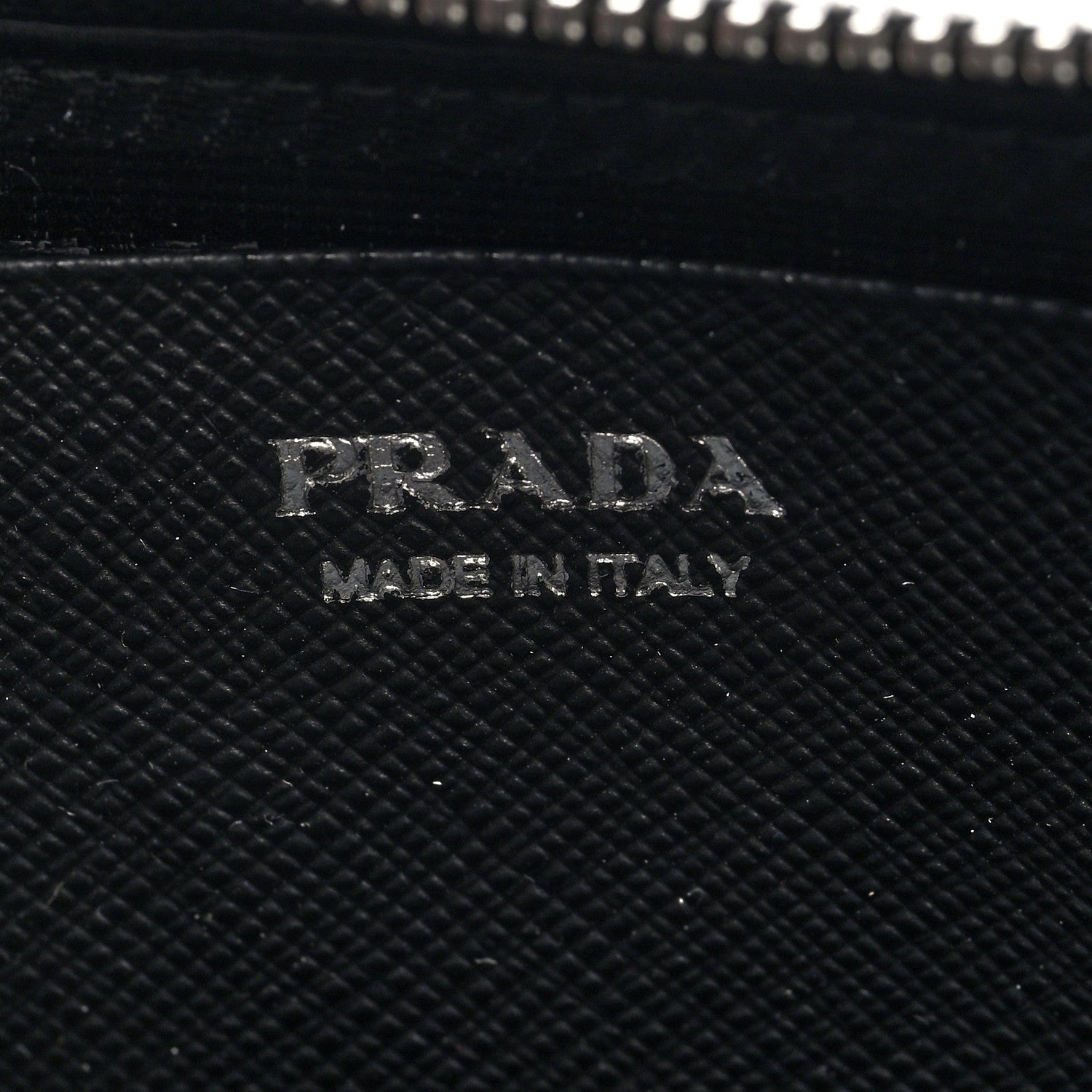 Prada Saffiano Mini Triangle Crossbody Pouch Black 7 of 10