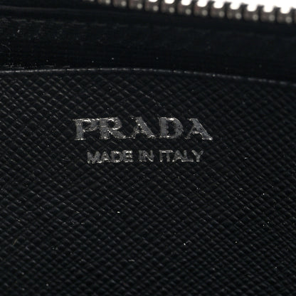Prada Saffiano Mini Triangle Crossbody Pouch Black 7 of 10