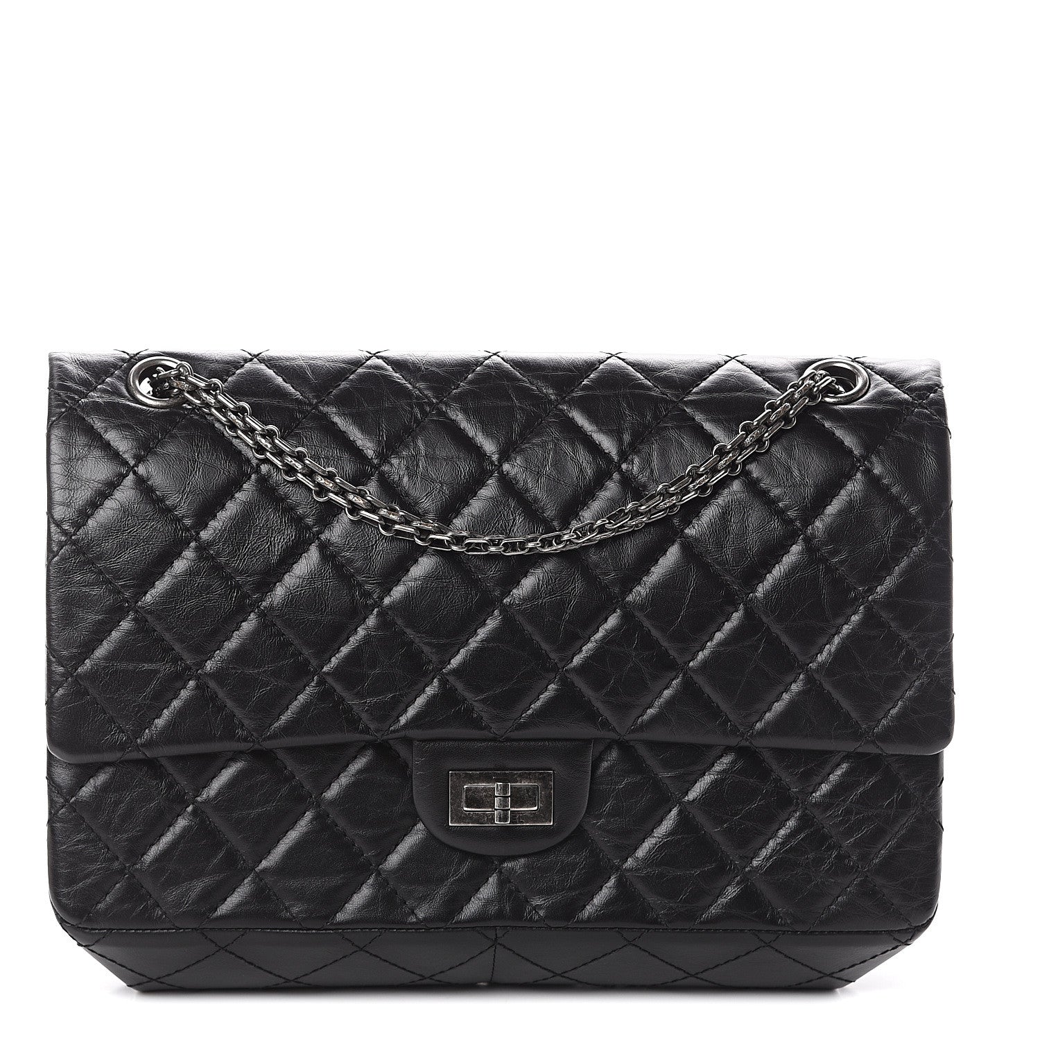 Chanel Aged Calfskin Quilted 2.55 Reissue 226 Flap Black 1 of 8