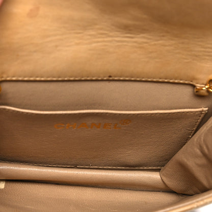 Chanel Lambskin Quilted Mini Flap Beige 4 of 17